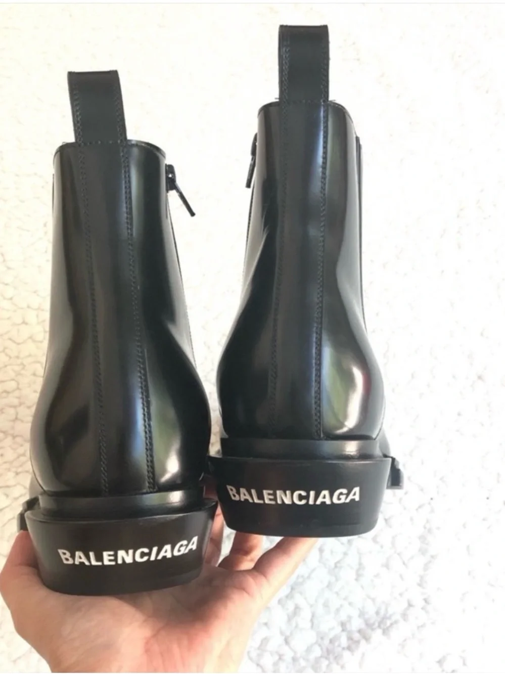 Balenciaga polished black